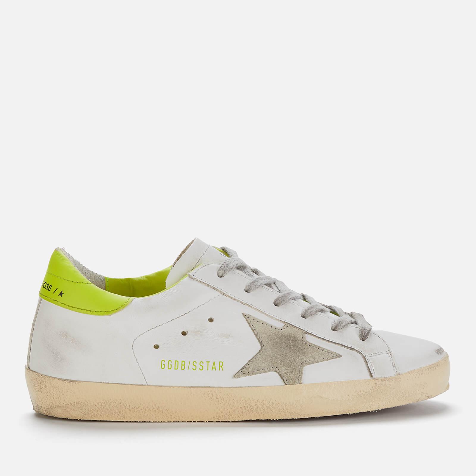 golden goose superstar w5 leather trainers