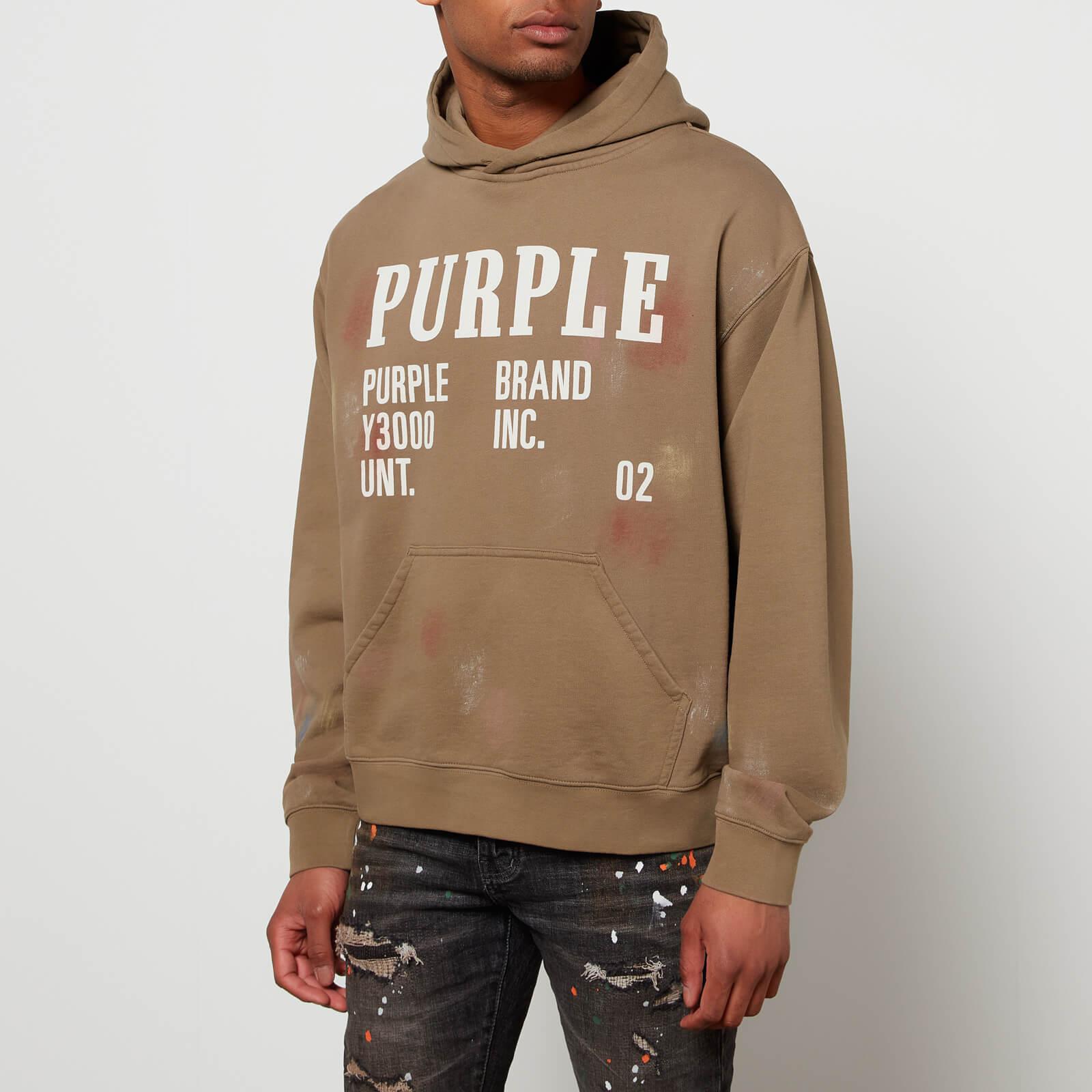 Purple Brand Painted Monument Hoodie in Brown for Men