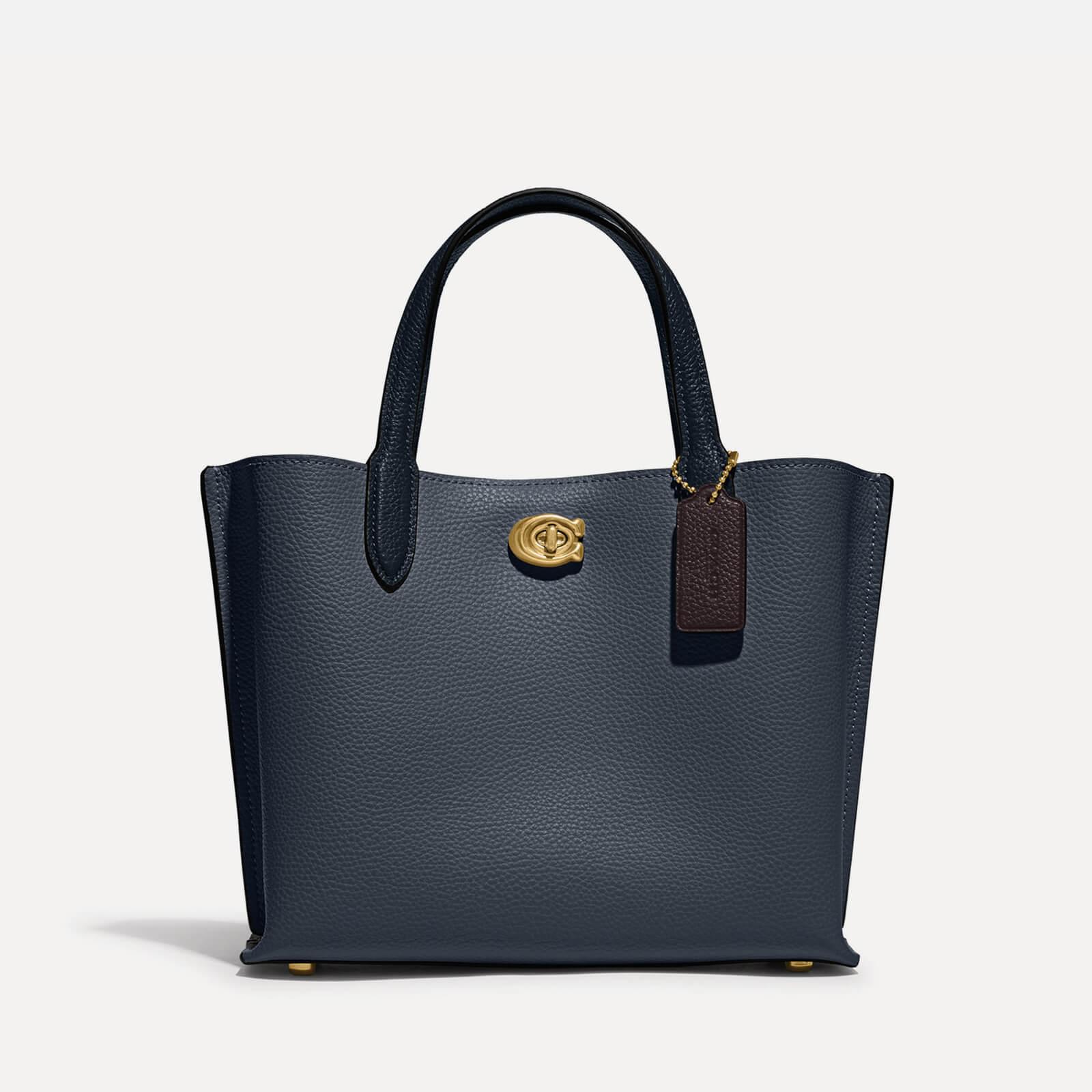 COACH Willow Leather Tote Bag in Blue | Lyst