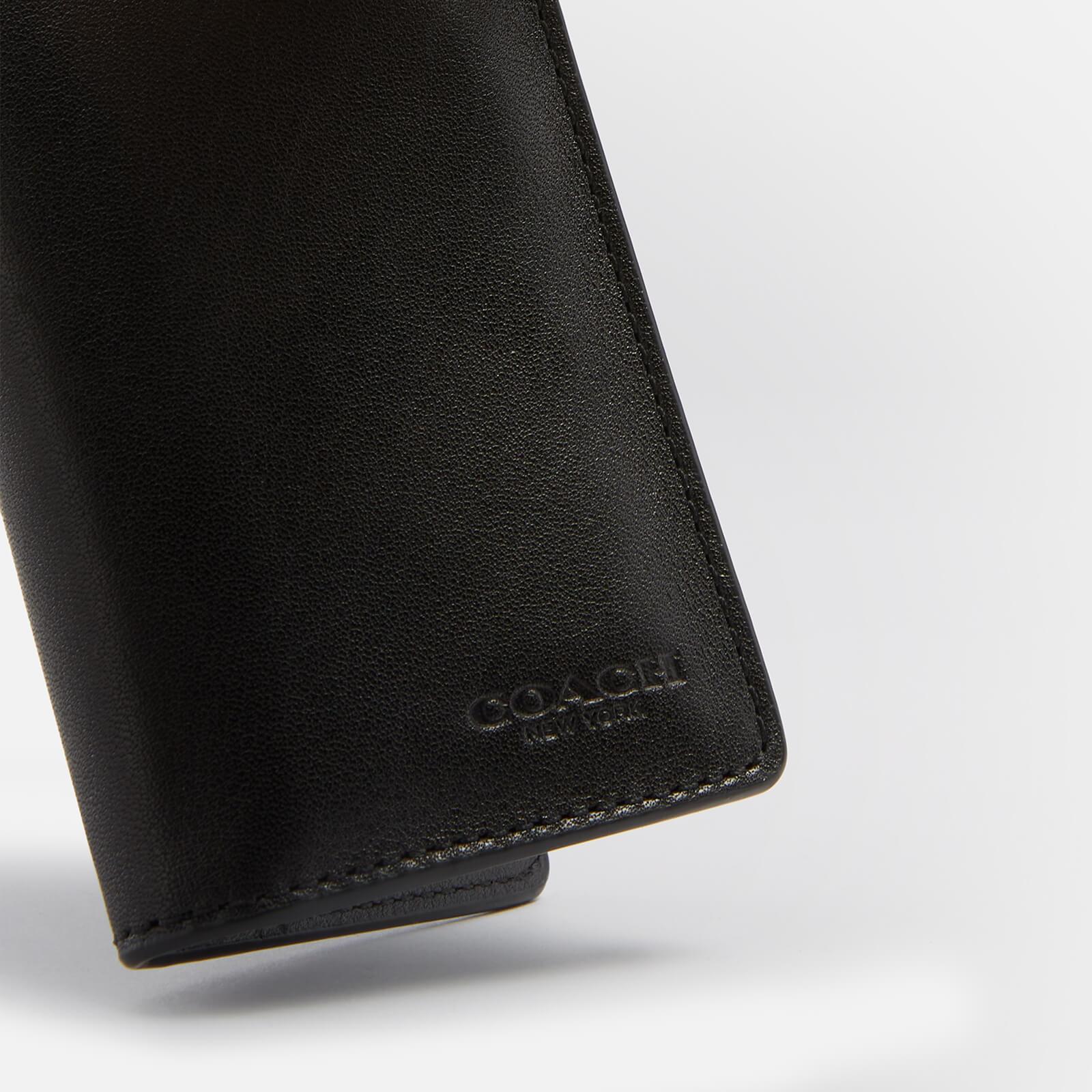 Coach card case  Mens black leather wallet, Leather card wallet