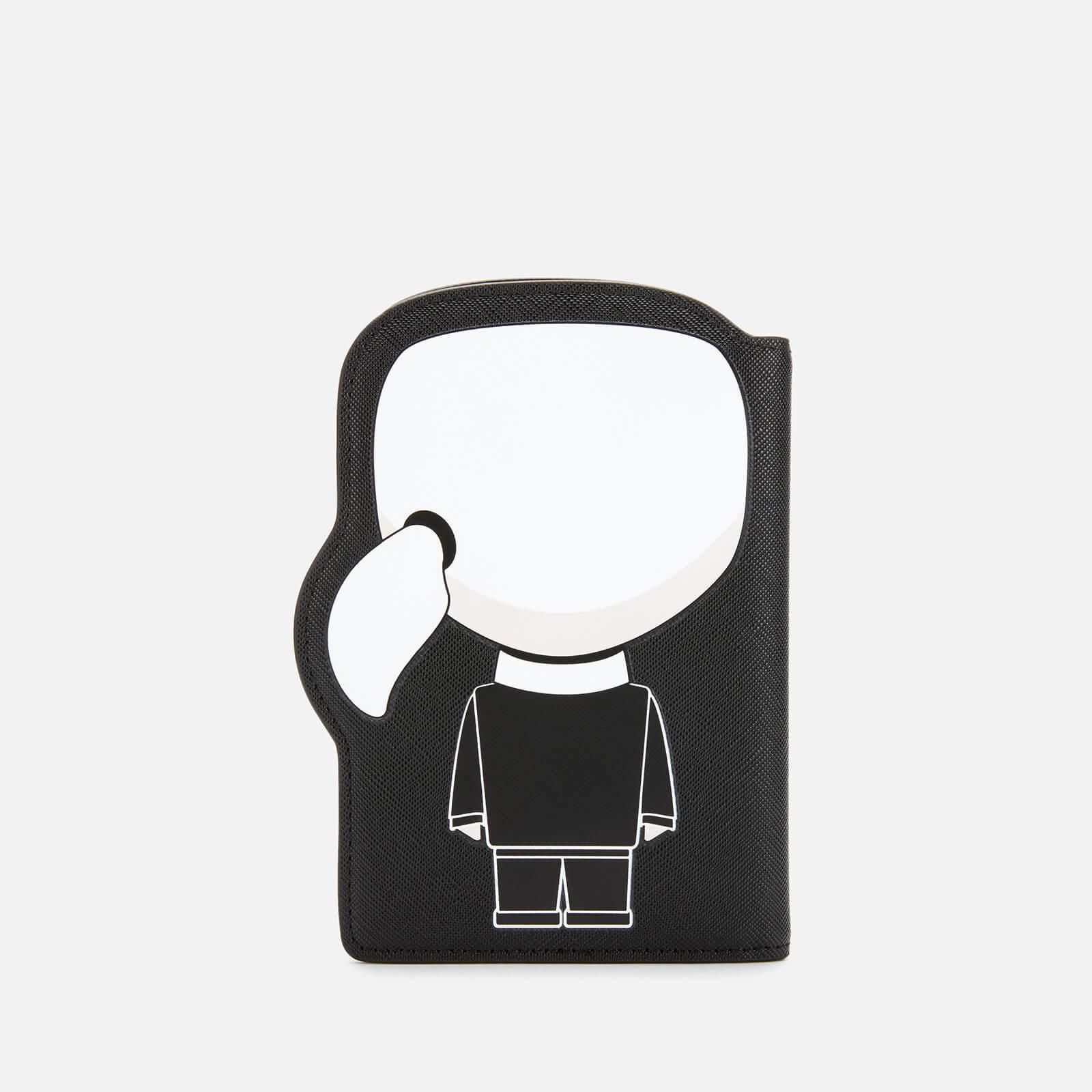 Karl Lagerfeld Leather K/ikonik Passport Holder in Black Save 26 Lyst