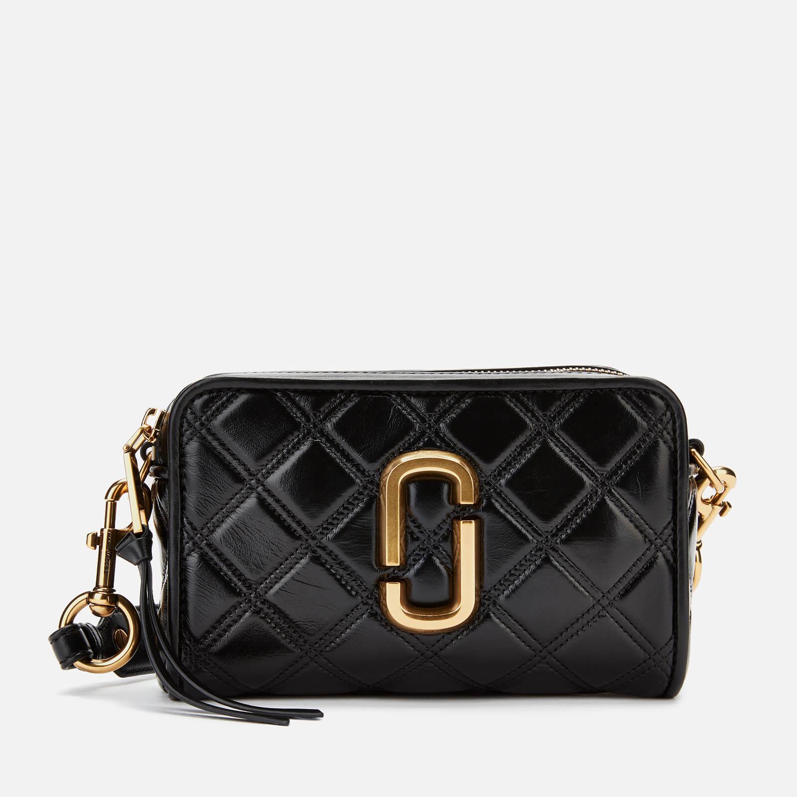 Marc Jacobs Black Matelasse Softshot 21 Crossbody Bag at FORZIERI