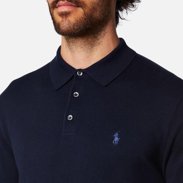 Pima Cotton Long Sleeve Polo Shirt 