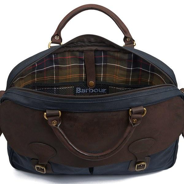 Barbour Men's Wax Leather Briefcase in Navy (Blue) for Men | Lyst Canada