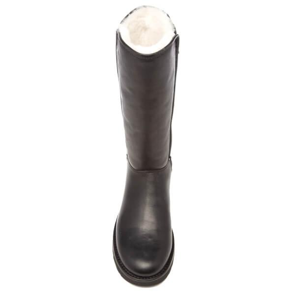 ugg womens abree ii leather classic boots black