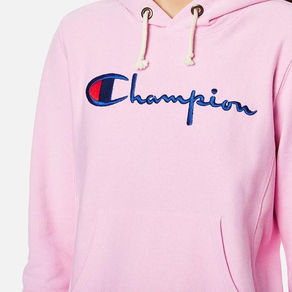 pink champion hoodie womens