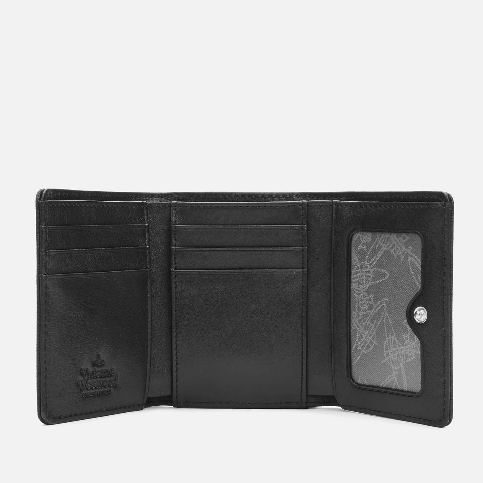 Vivienne Westwood Leather Victoria Small Frame Wallet in Black | Lyst