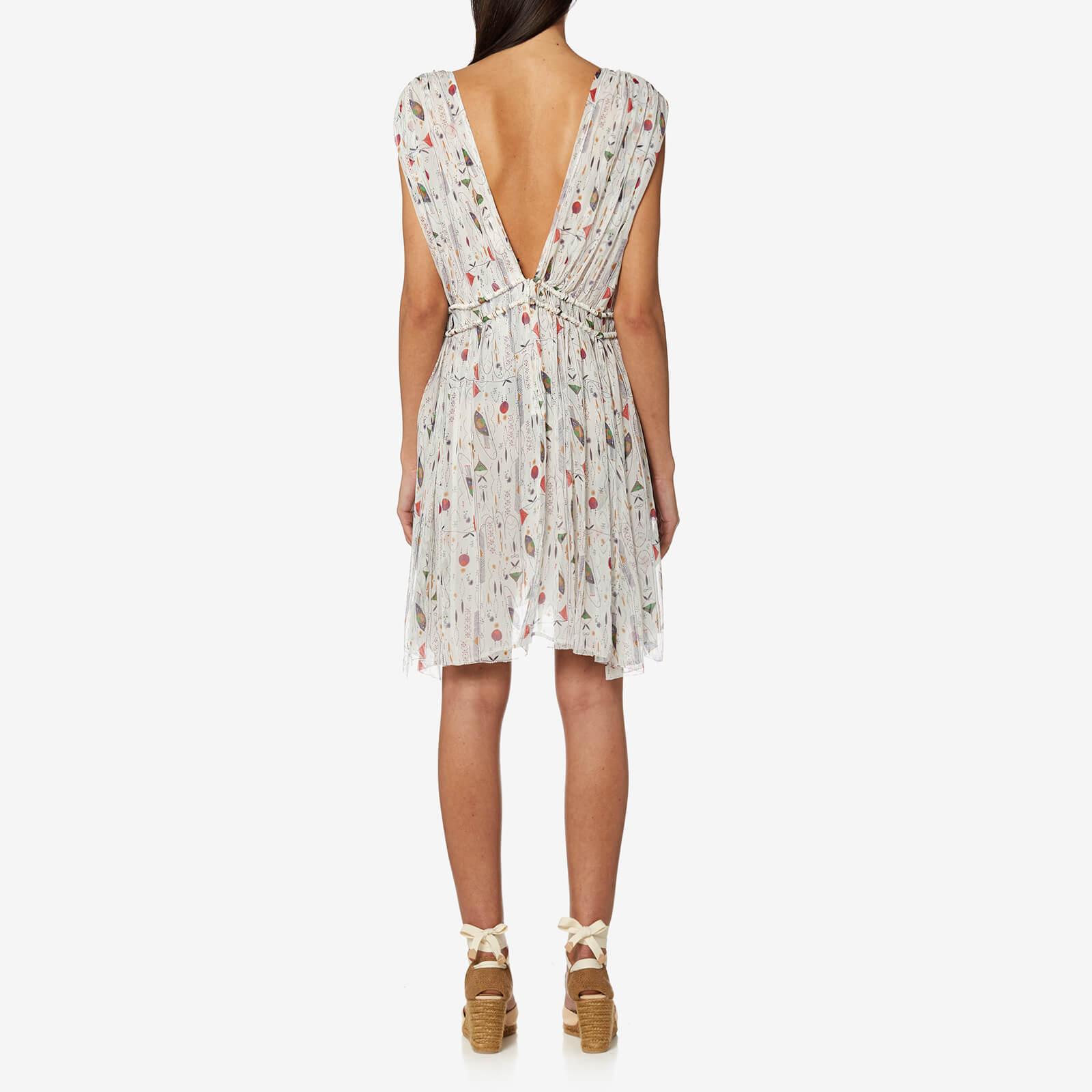 Isabel Marant Etoile Estelle Printed Chiffon Silk Short Dress | Lyst Canada