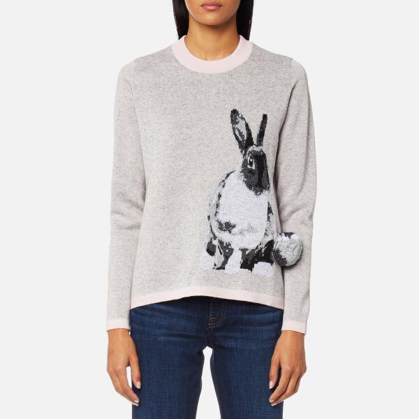PS by Paul Smith Wool Women's Lucky Rabbit Knitted Jumper in Grey (Grey) -  Lyst