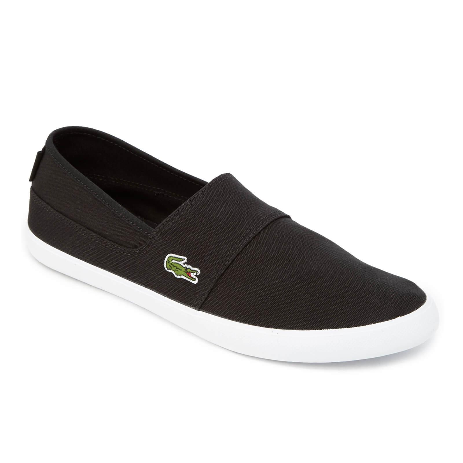 Lacoste Marice Canvas Slip-on Pumps in Black for Men - Lyst