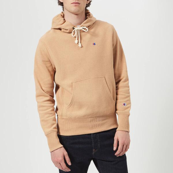tan champion hoodie mens