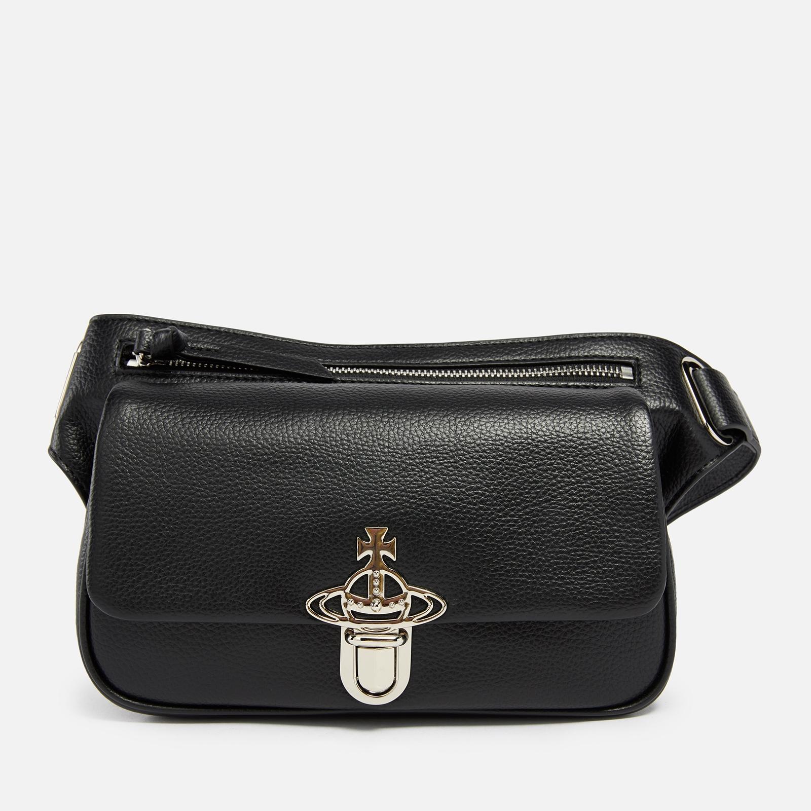 Vivienne Westwood Beau Grained Leather Belt Bag in Black for