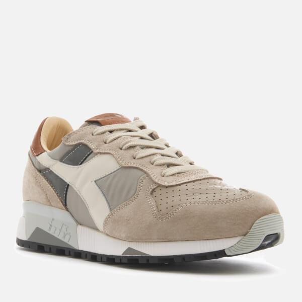 Diadora Heritage Men's Trident 90 Nyl Leather/perforated Runner Trainers in  Grey (Gray) for Men - Lyst