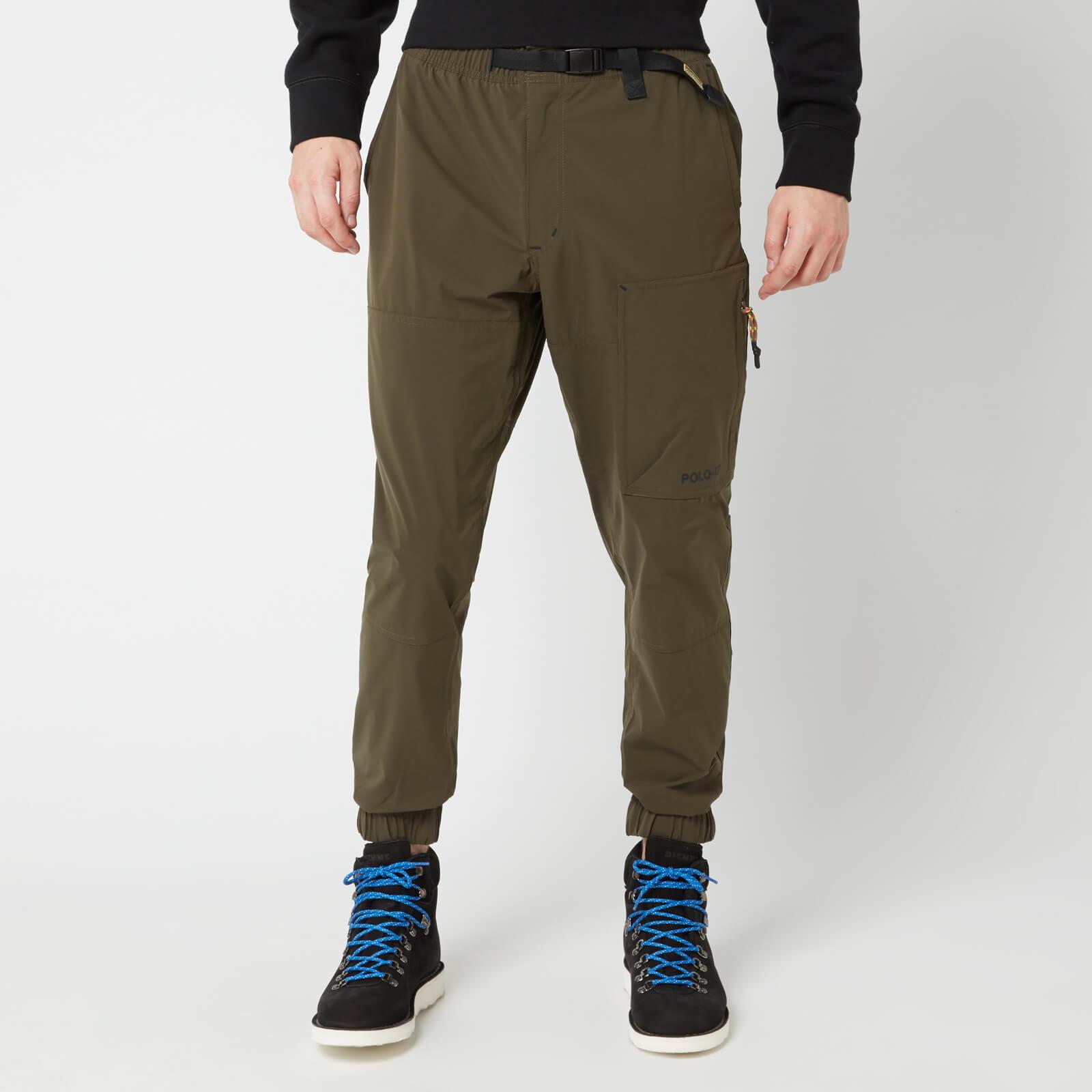 green polo sweatpants