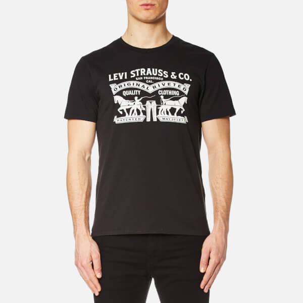 Levi's Cotton Men's Two Horse Graphic Setin Neck Tshirt in Black for Men -  Lyst
