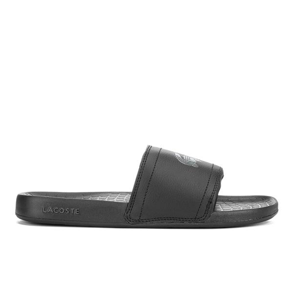 Lacoste Frasier Slide Sandals in Black for Men | Lyst