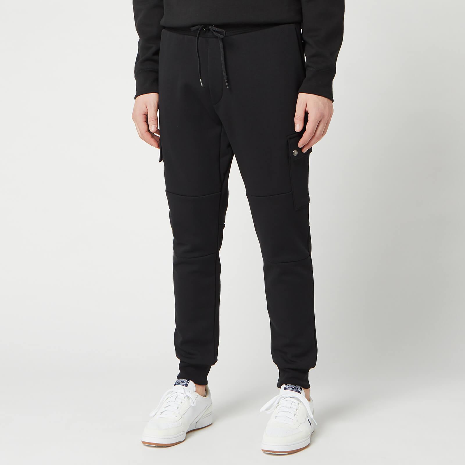 Polo Ralph Lauren Double Knit Cargo Jogger Trousers in Black for Men | Lyst