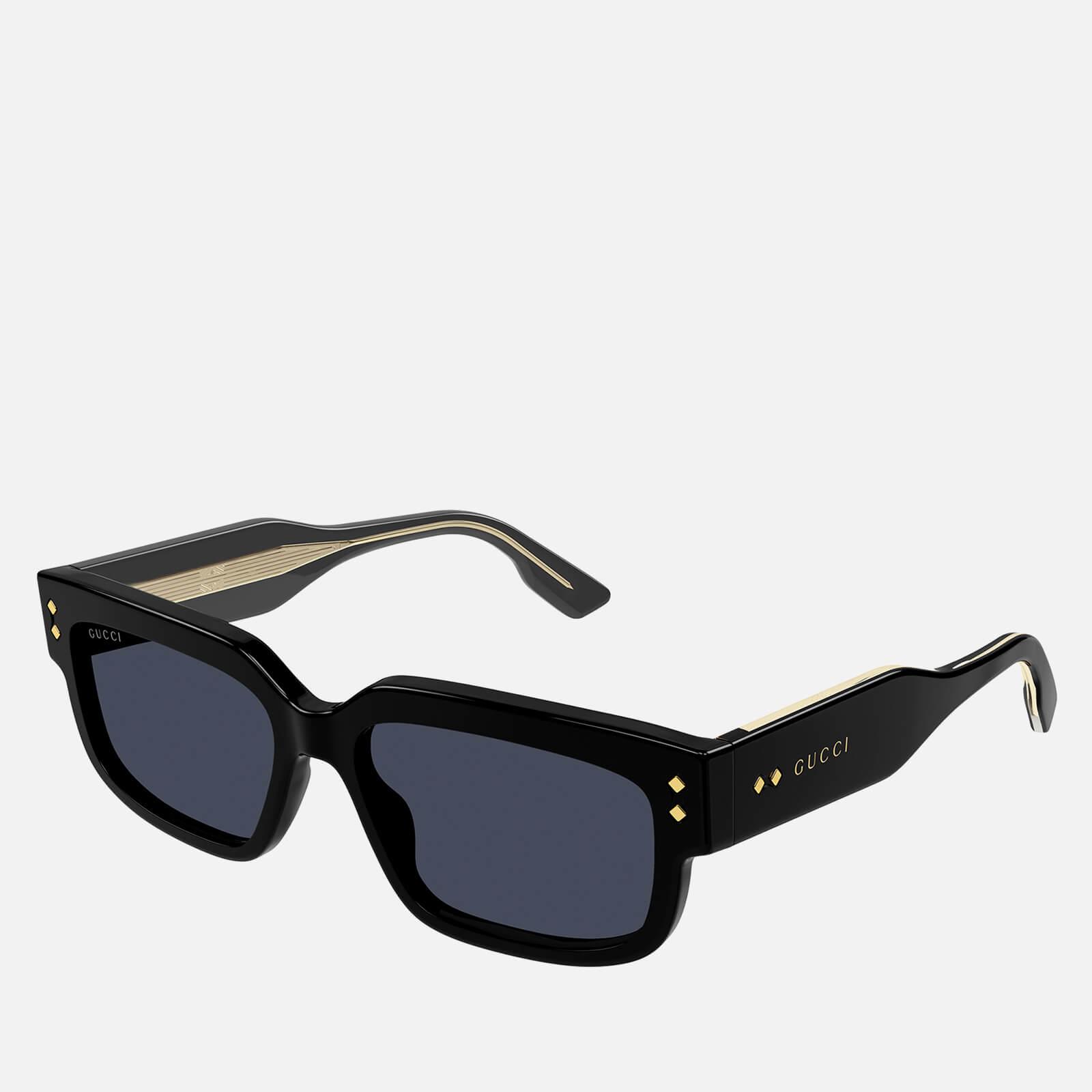 Gucci Nouvelle Rectangular Sunglasses in Blue | Lyst