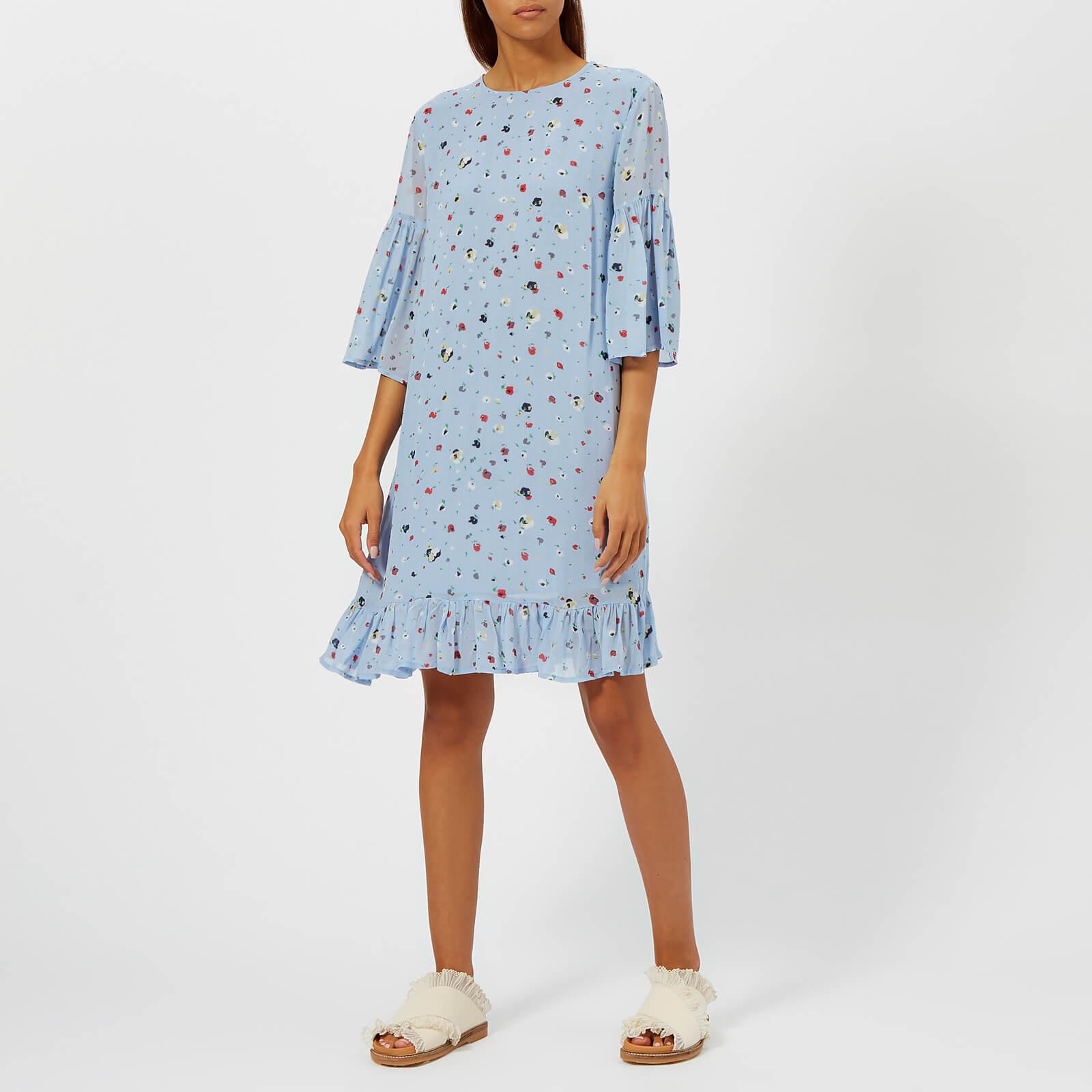 dainty georgette mini dress