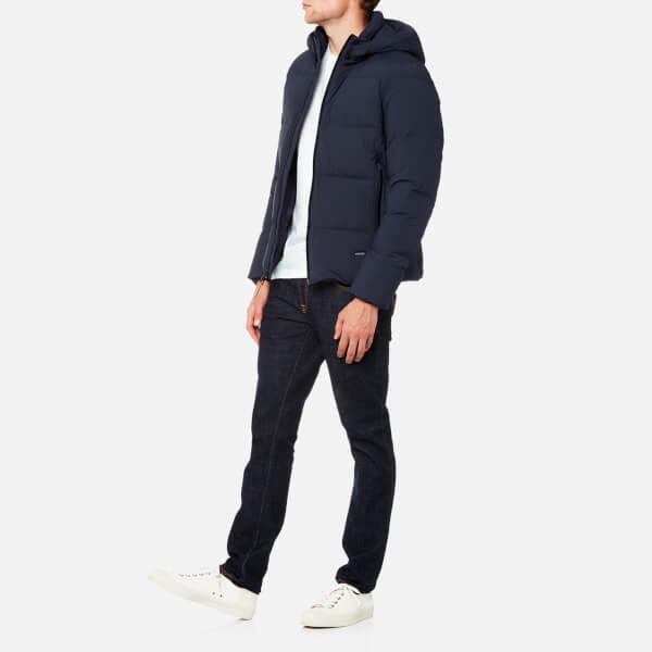 Woolrich Men s Comfort Jacket in Blue for Men Lyst Canada