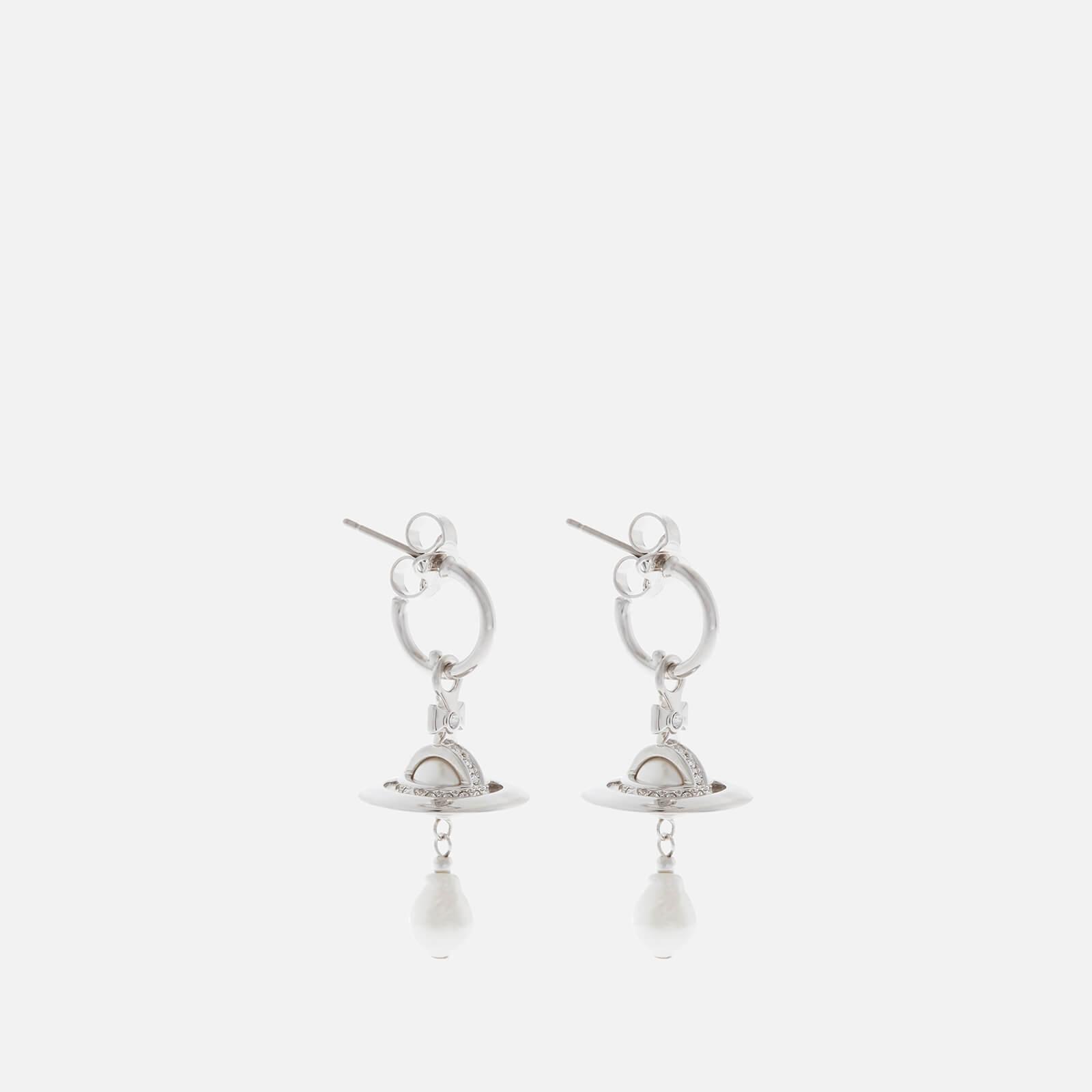Vivienne Westwood Aleksa Silver-tone, Crystal And Pearl Earrings in White |  Lyst Canada