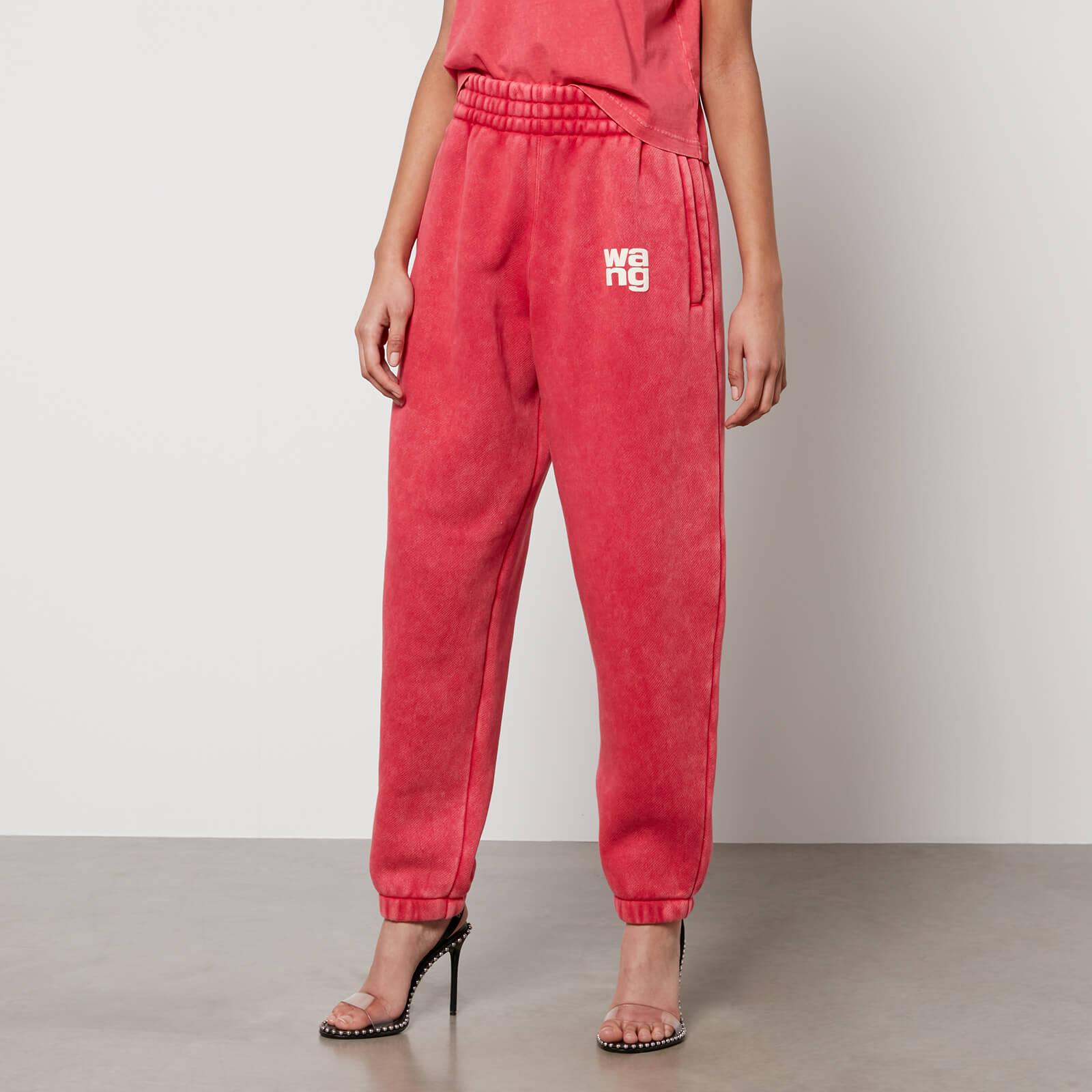 Alexander Wang Essential Cotton-blend Jersey Joggers in Red