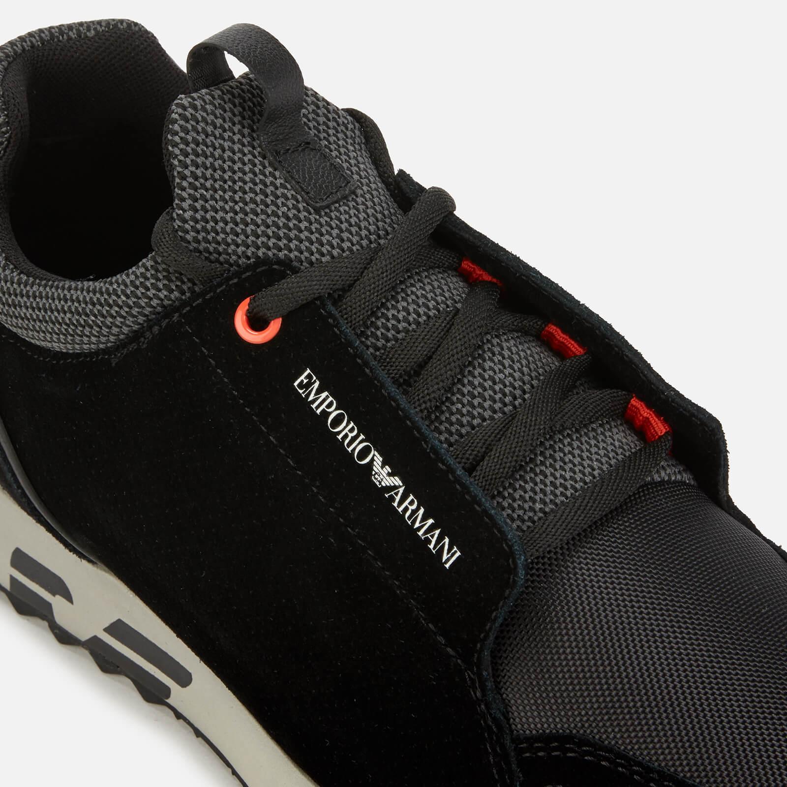 emporio armani arco knit trainers