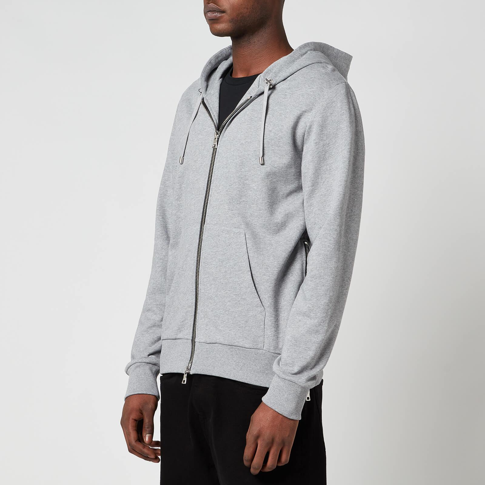 Balmain Monogram Zip Hoodie Sweatshirt