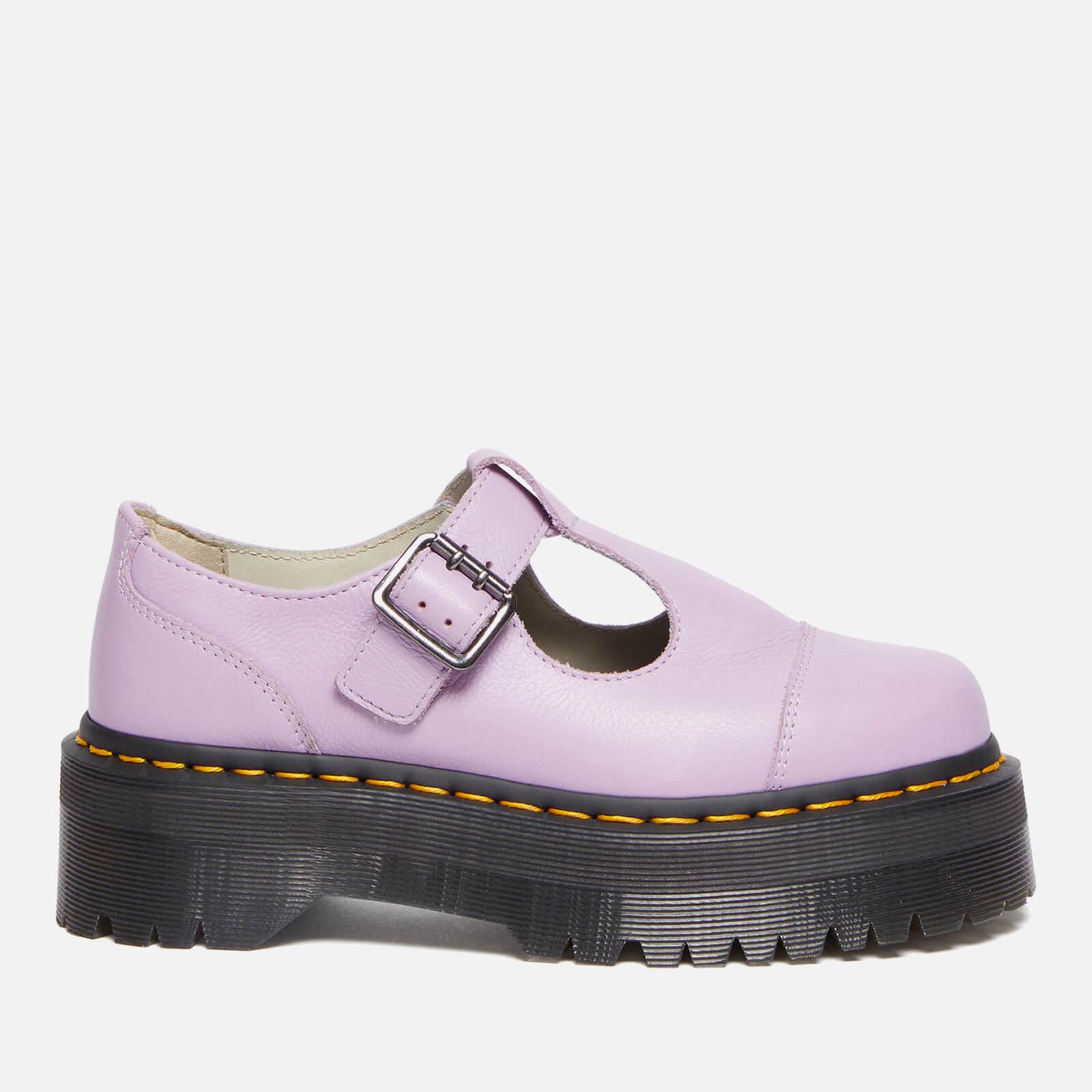 Dr. Martens Bethan Pisa Leather Platform Mary Jane Shoes in Pink