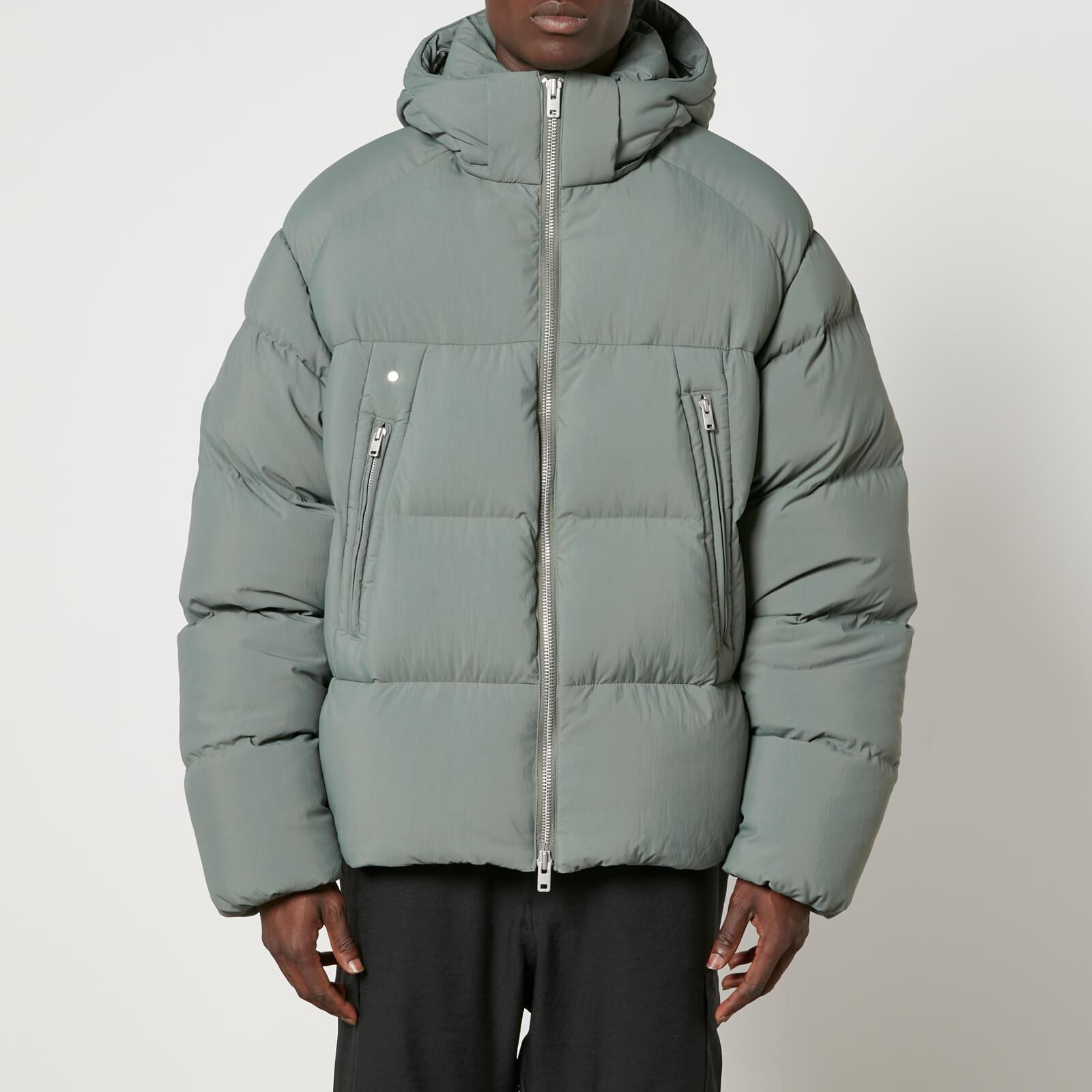 Y-3 Quilted Shell Puffer Jacket in Green for Men | Lyst