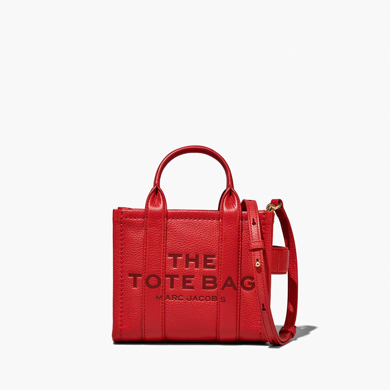 Marc Jacobs The Micro Leather Tote Bag in Red | Lyst Canada