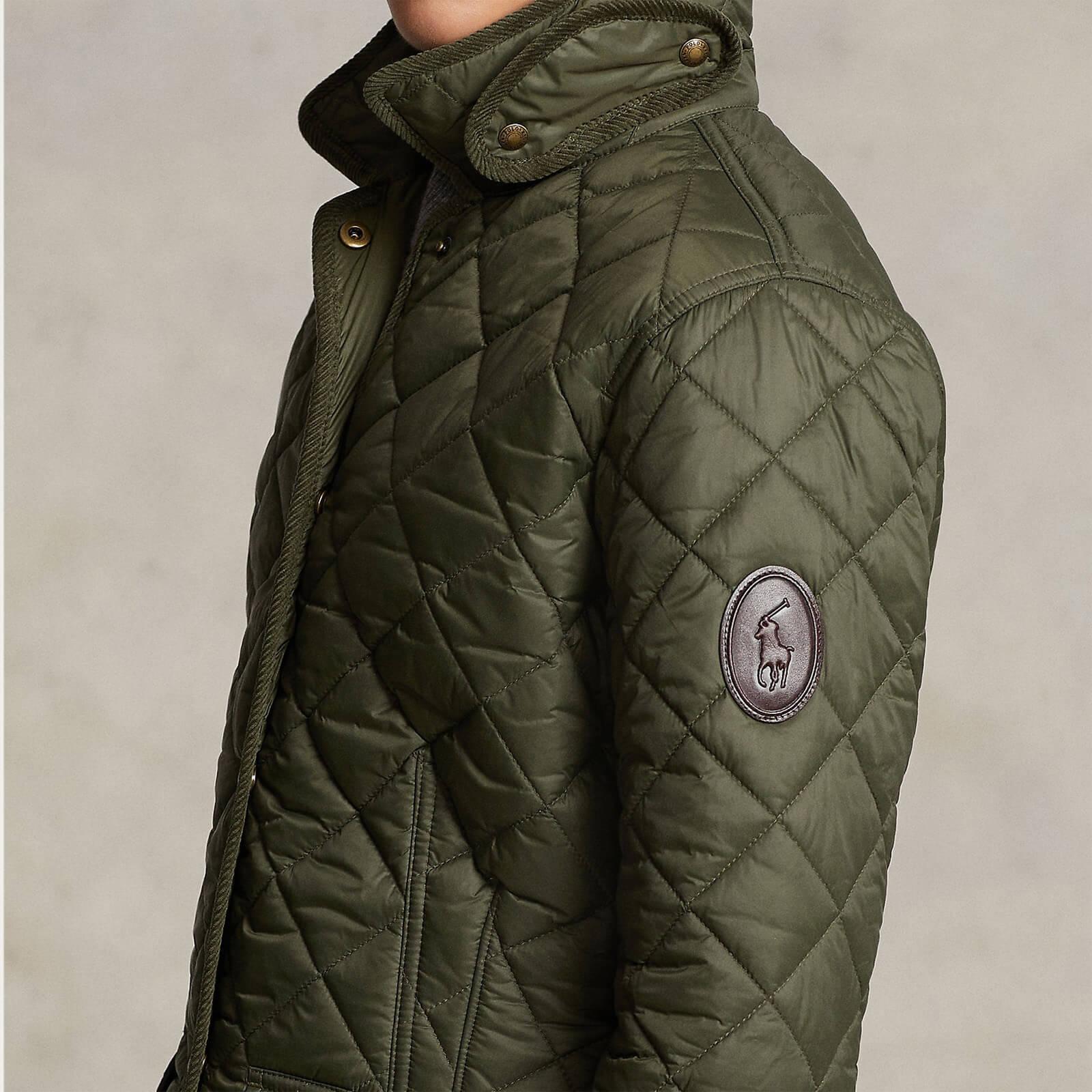 Polo Ralph Lauren Recycled Taffeta Quilted Coat in Green | Lyst