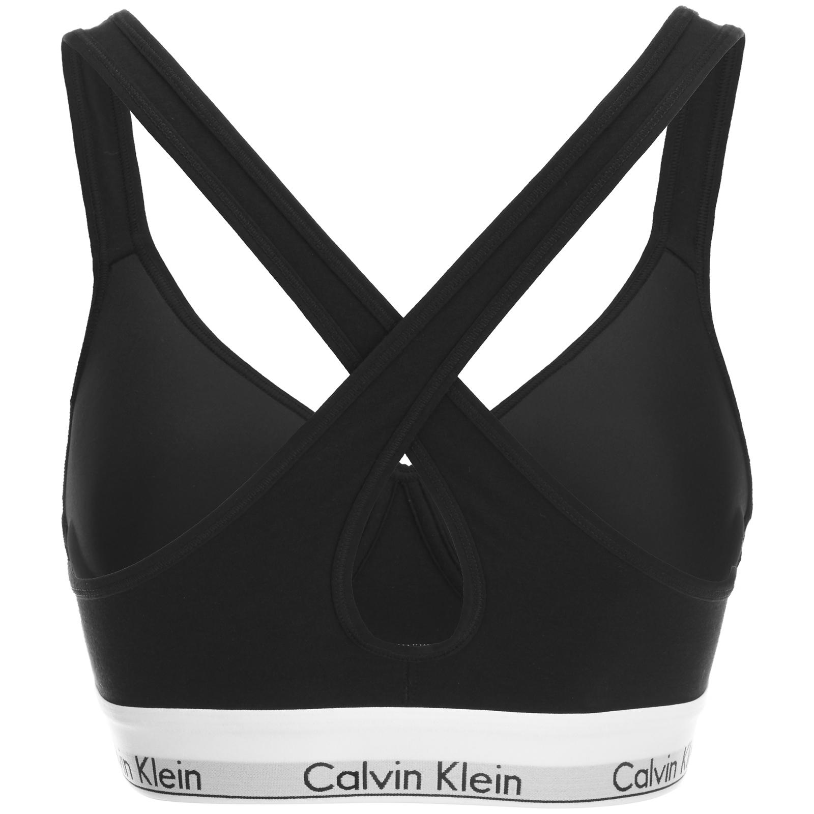 Calvin Klein Underwear Modern Cotton Lightly Lined Bralette in Black - Lyst