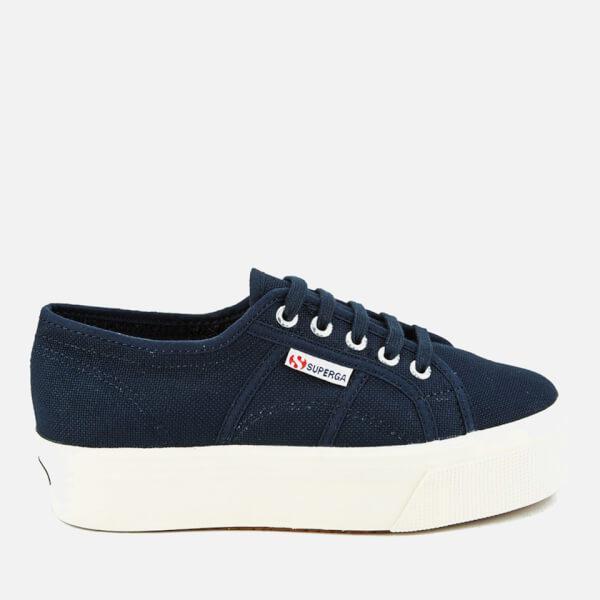superga flatform navy