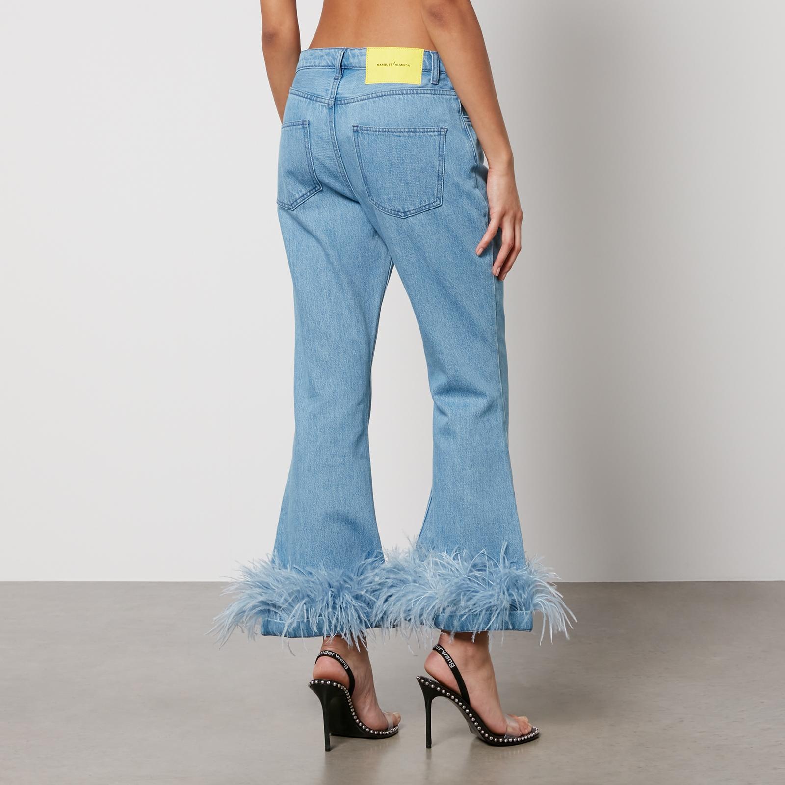 Prada feather jeans best sale