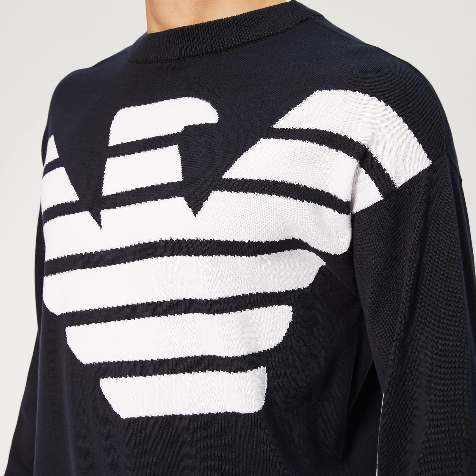 mens black armani jumper