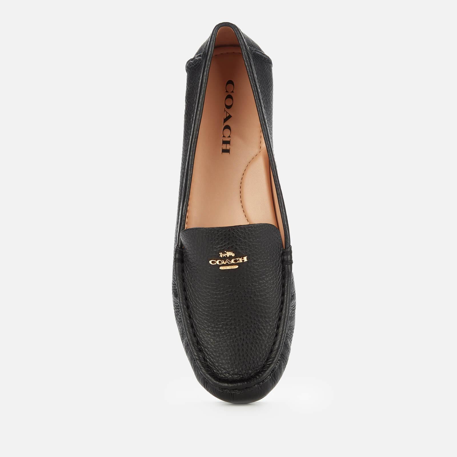 COACH Marley Leather Driving Shoes in Black | Lyst