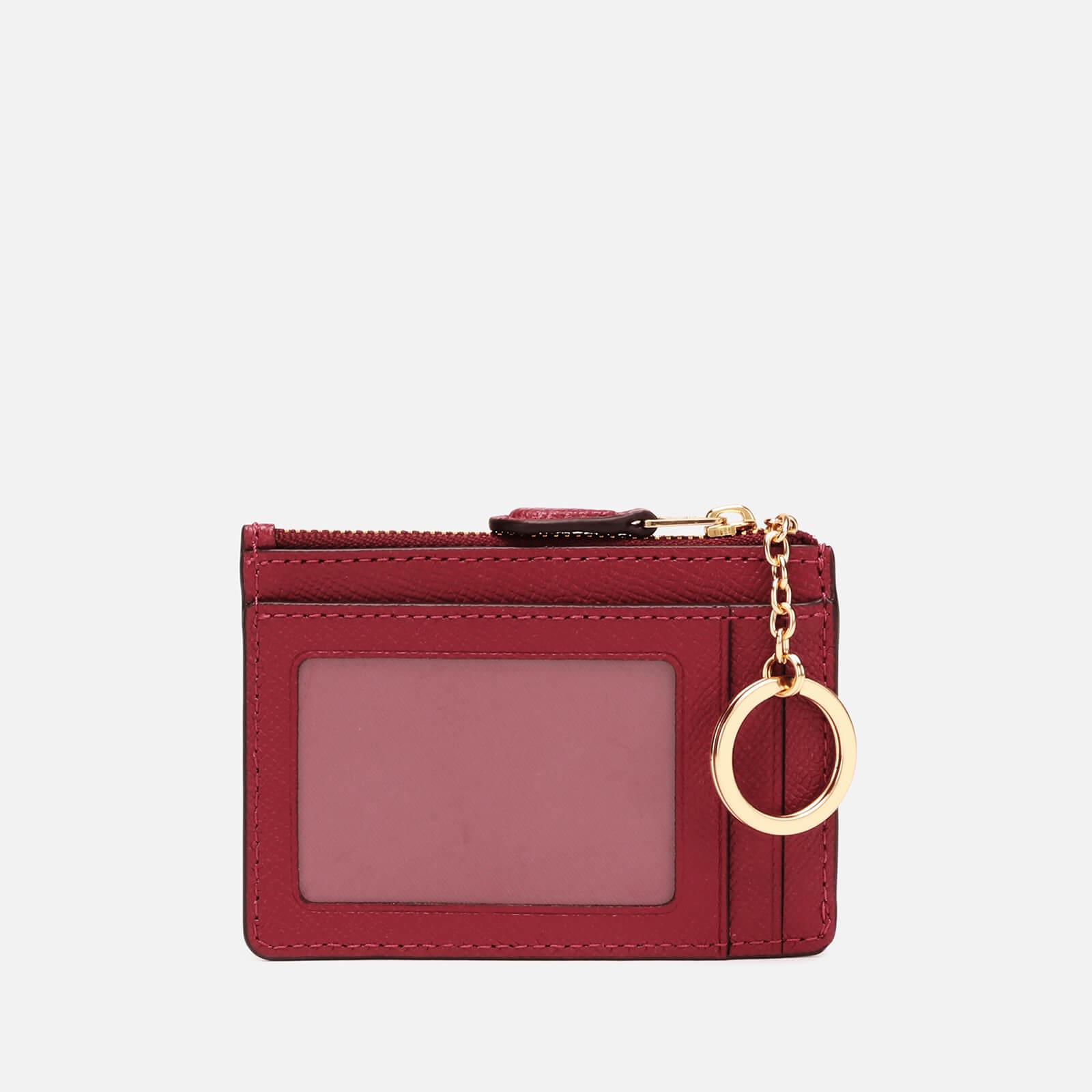 COACH Leather Mini Skinny Id Wallet in Red Lyst
