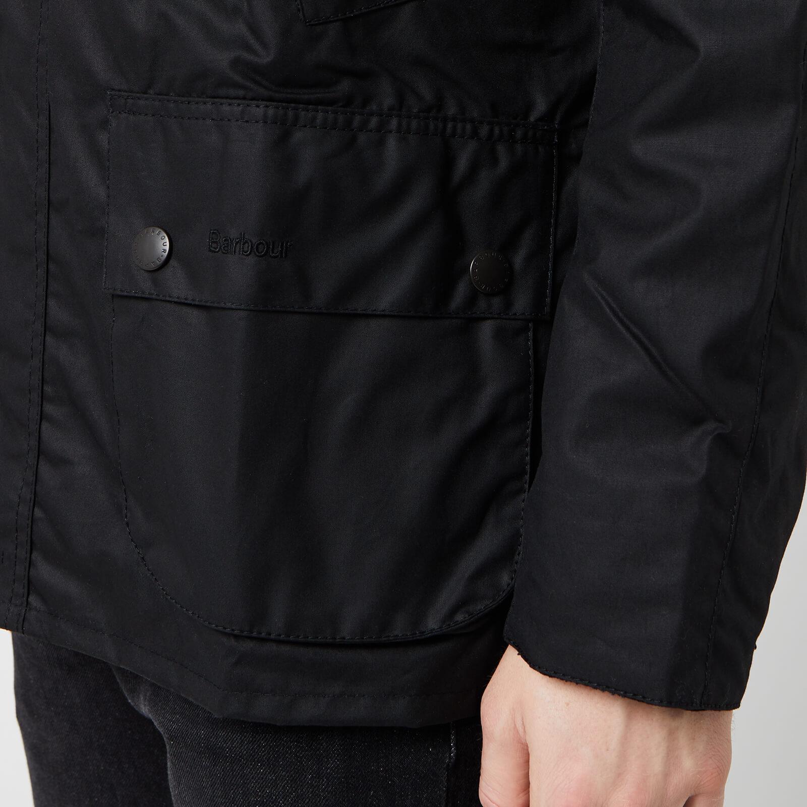 black wax jacket