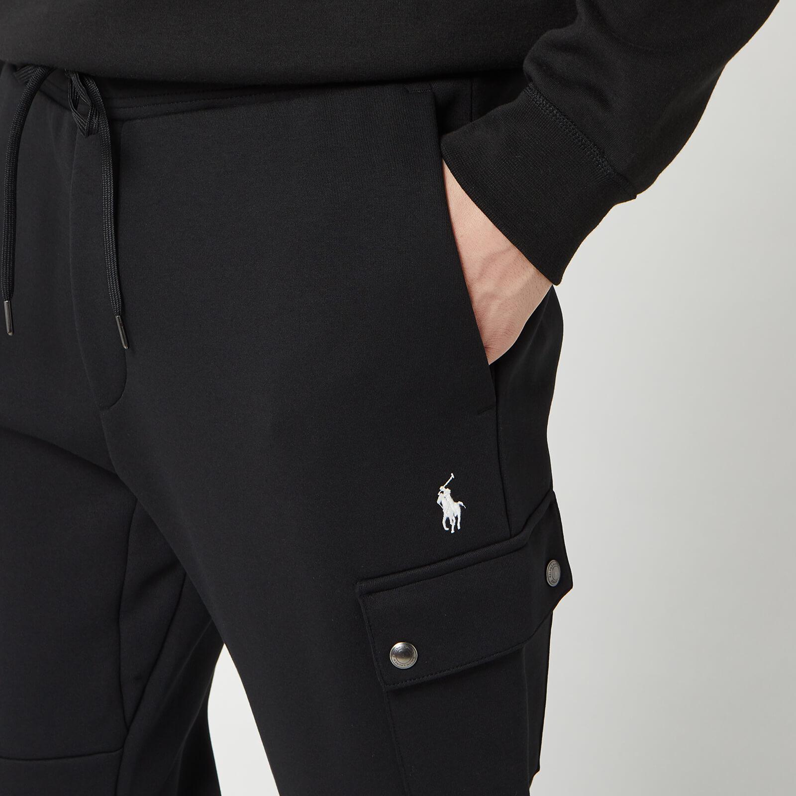 Polo Ralph Lauren Double Knit Cargo Jogger Trousers in Black for Men | Lyst