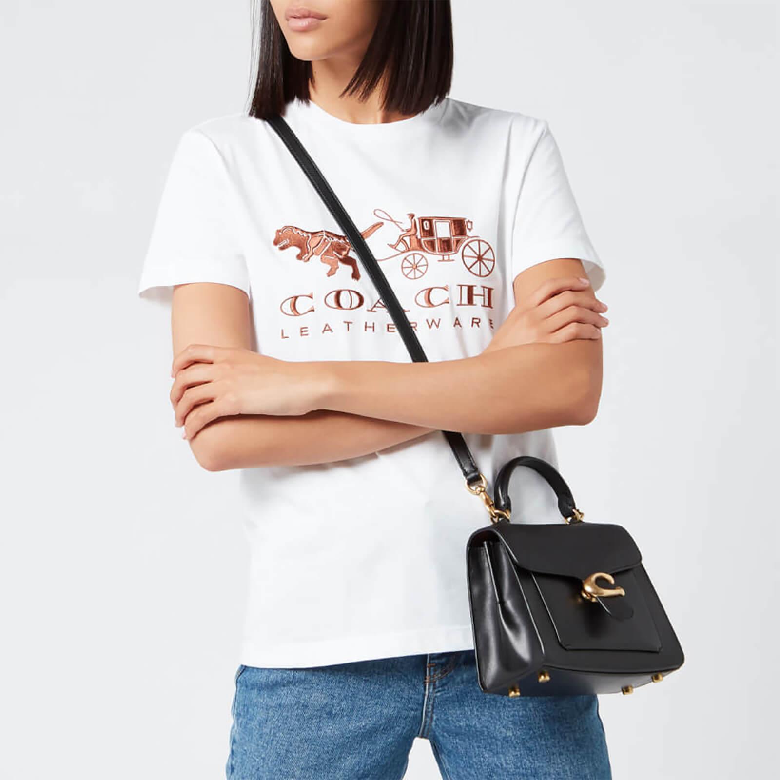 COACH Tabby Top Handle Bag in Black | Lyst