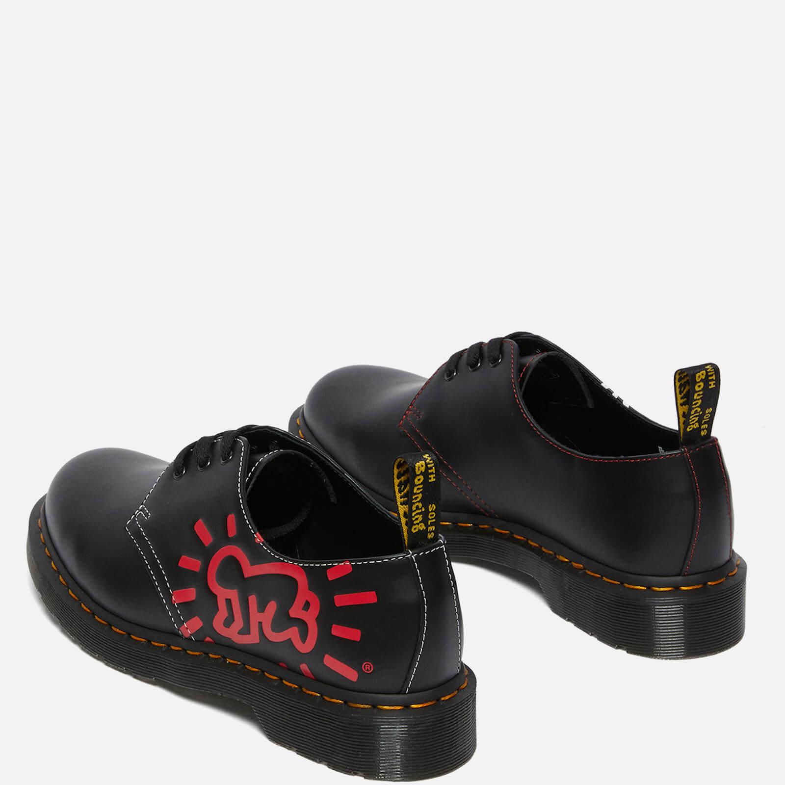 Dr. Martens X Keith Haring 1461 Smooth Leather 3-eye Shoes in Black - Lyst