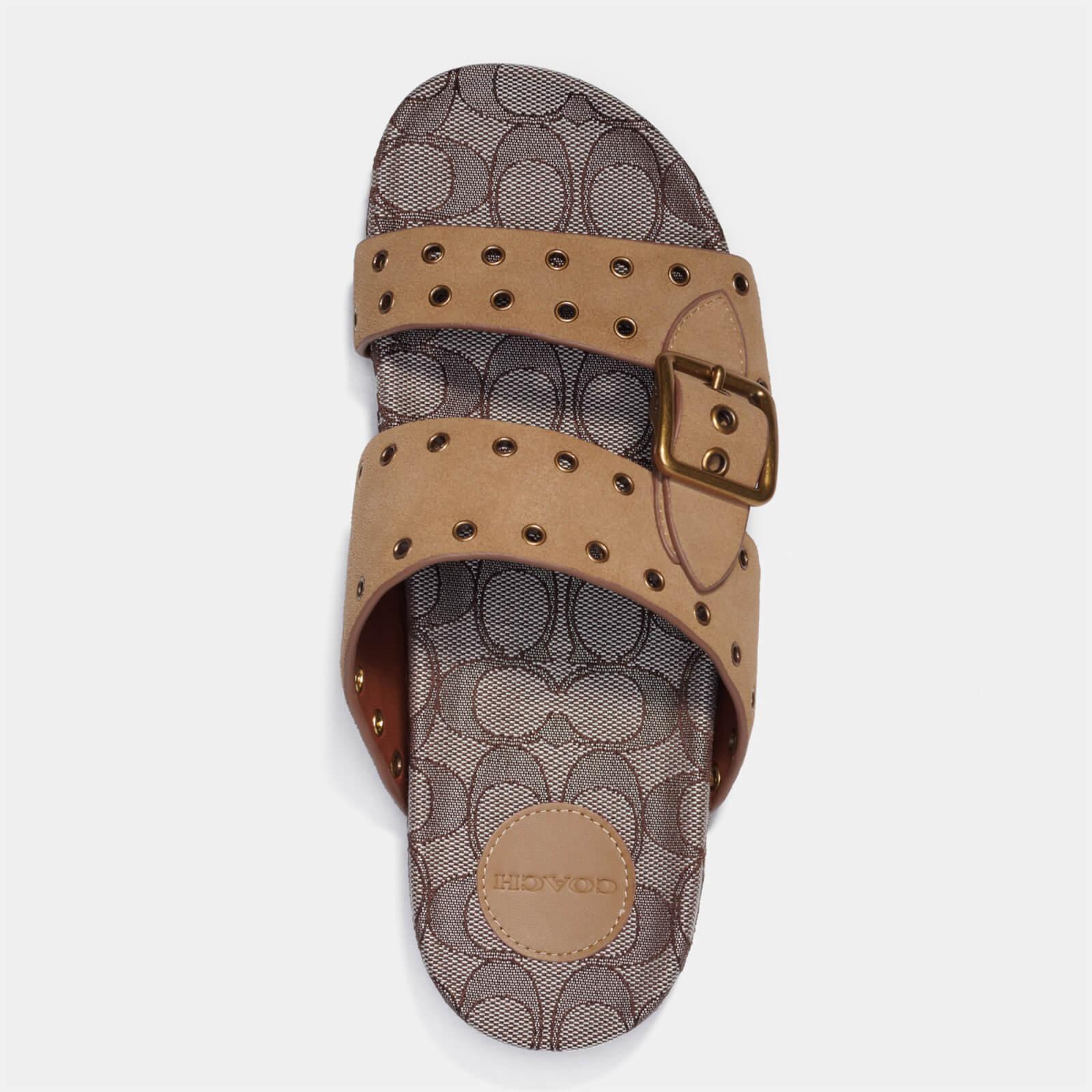 coach double strap sandals