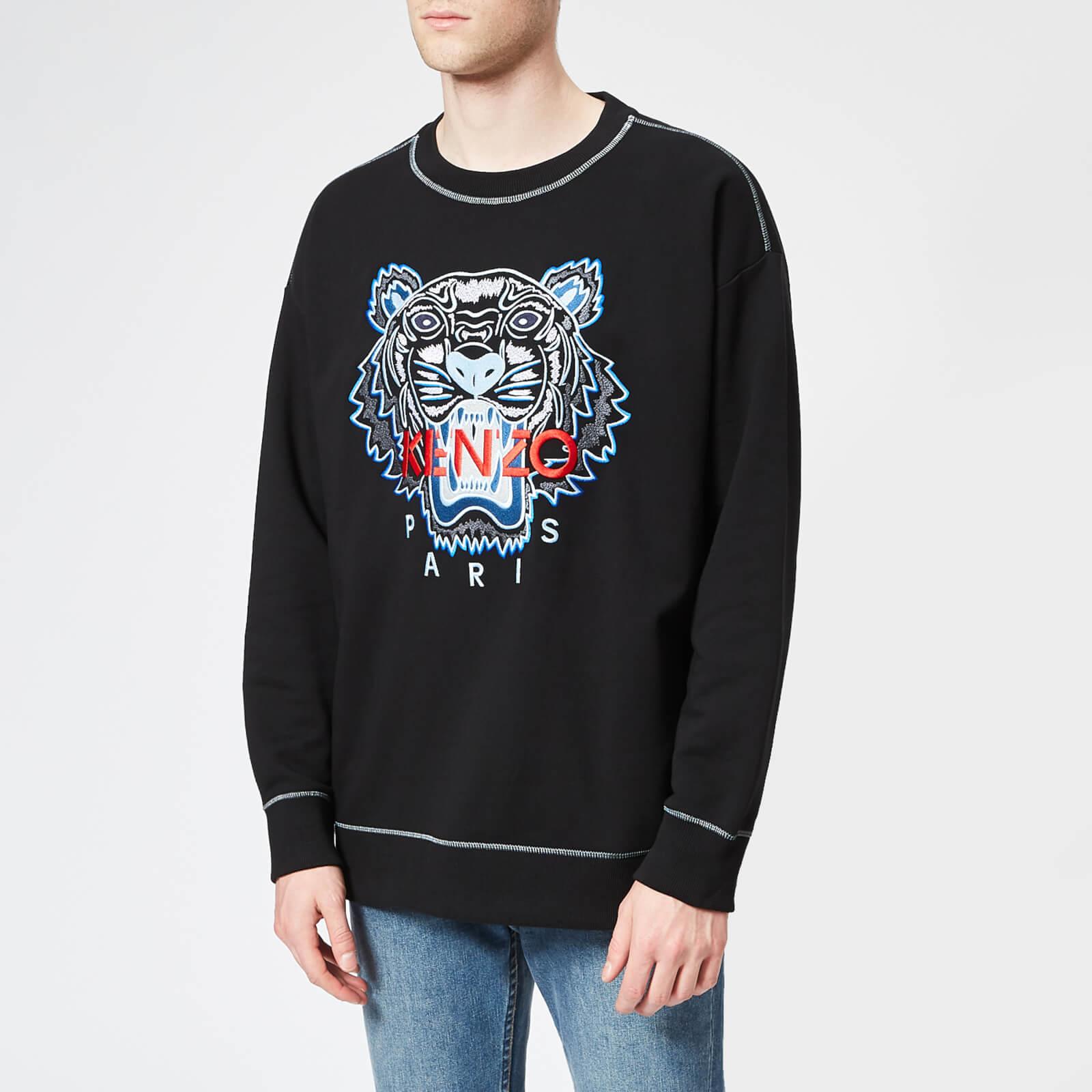 KENZO Cotton New Embroider Tiger Sweatshirt in Black for Men - Lyst