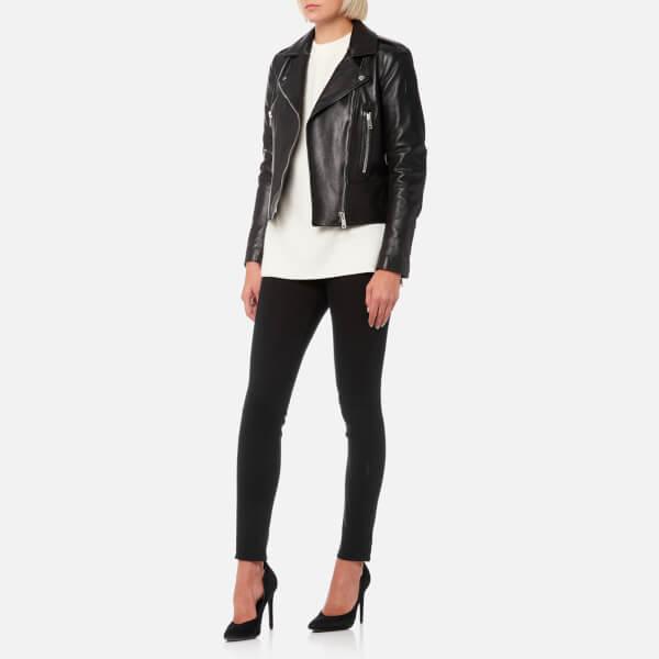 reiss letty leather jacket