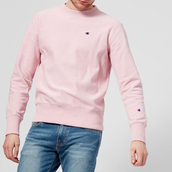 rotation Elevator trussel Champion Cotton Men's Crew Neck Sweatshirt in Pink for Men - Lyst
