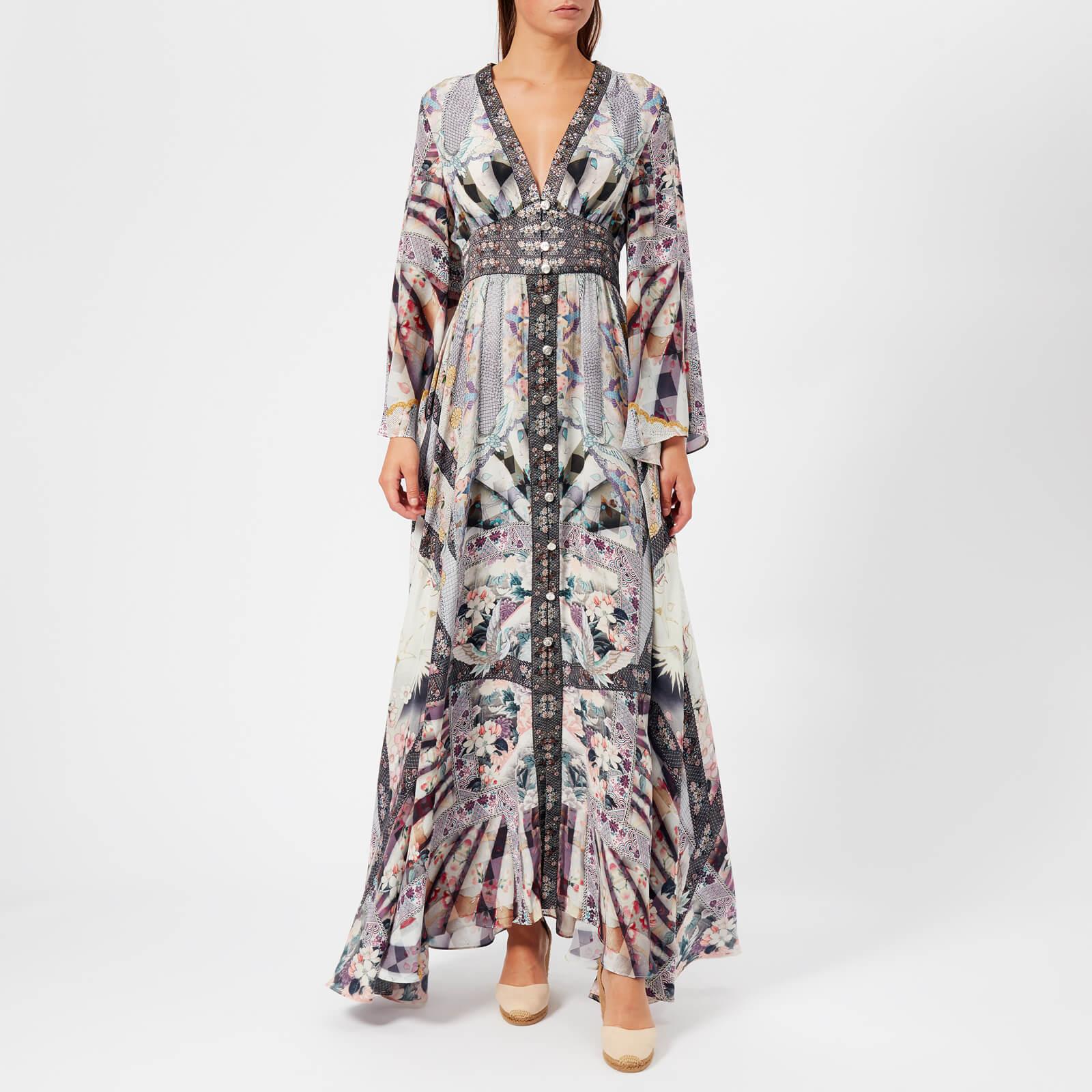 Camilla Canvas Kimono Sleeve Dress in Gray - Lyst