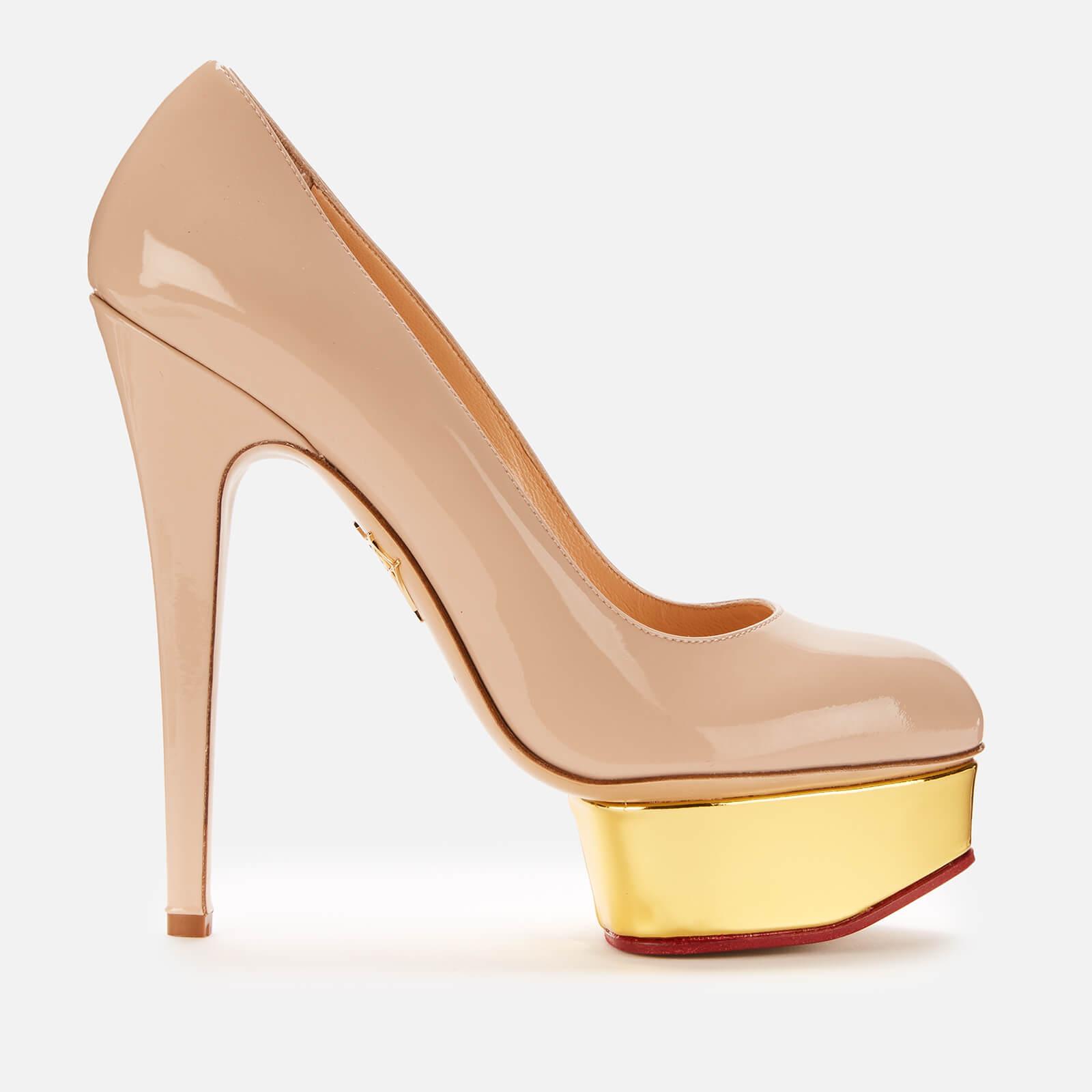 Charlotte Olympia Dolly Patent Platform Court Shoes in Pink - Lyst