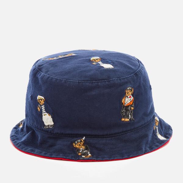Cotton Chino Bear Bucket Hat 
