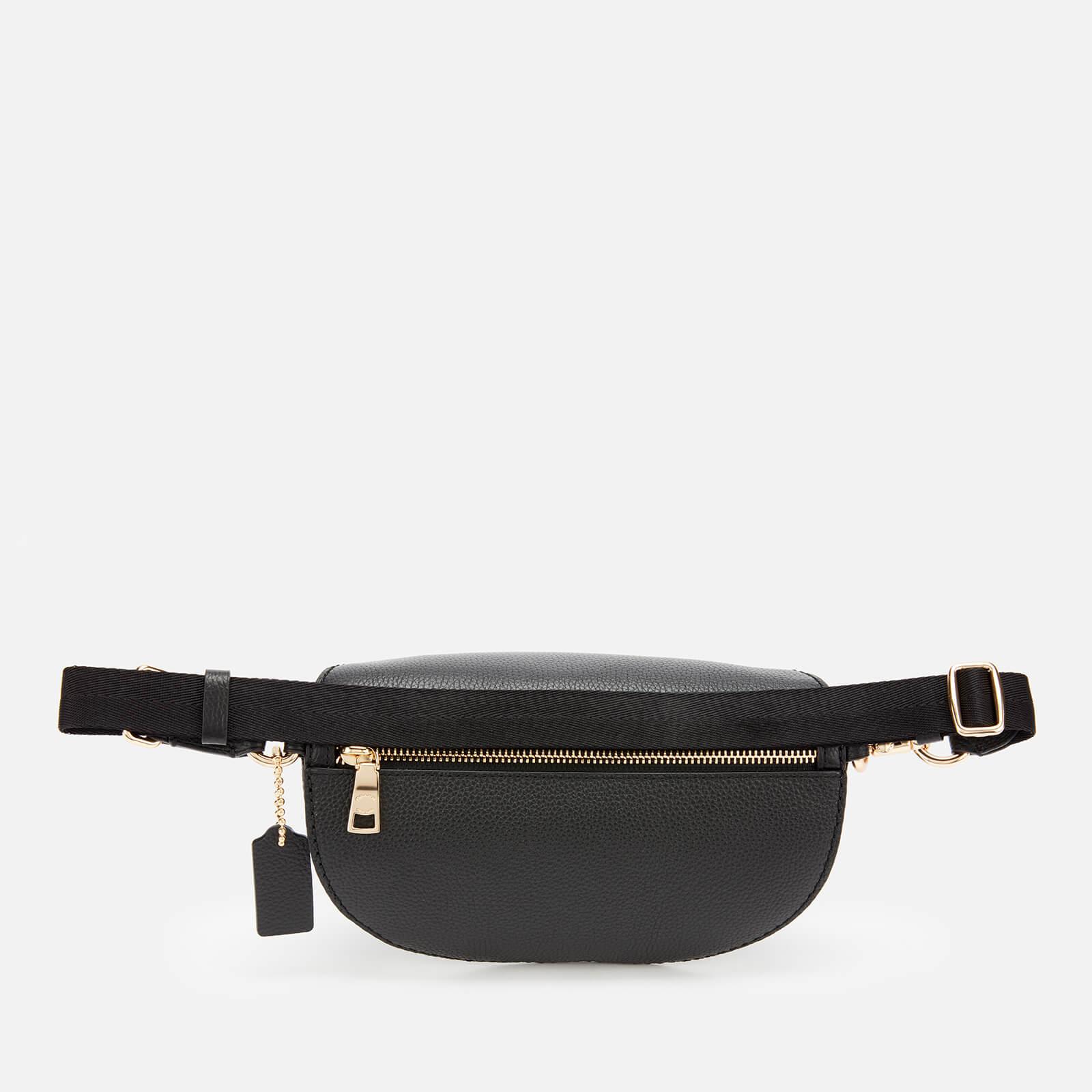 COACH Polished Pebble Belt Bag in Black | Lyst
